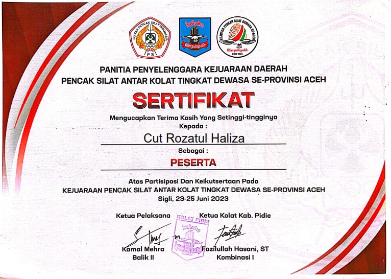 Mahasiswa Pendidikan Matematika Universitas Malikussaleh Ikuti Kejuaraan Daerah Pencak Silat se-Aceh